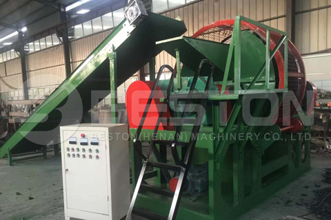 tyre shredding machine